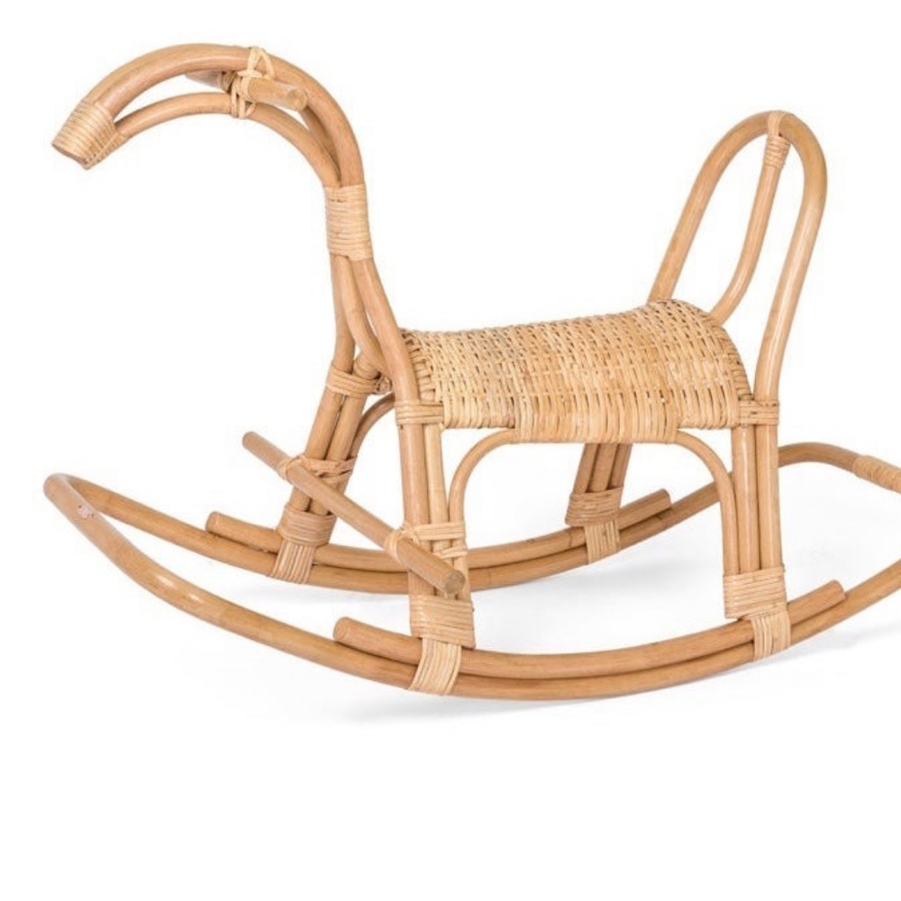 Rattan Poppie Rocking Horse
